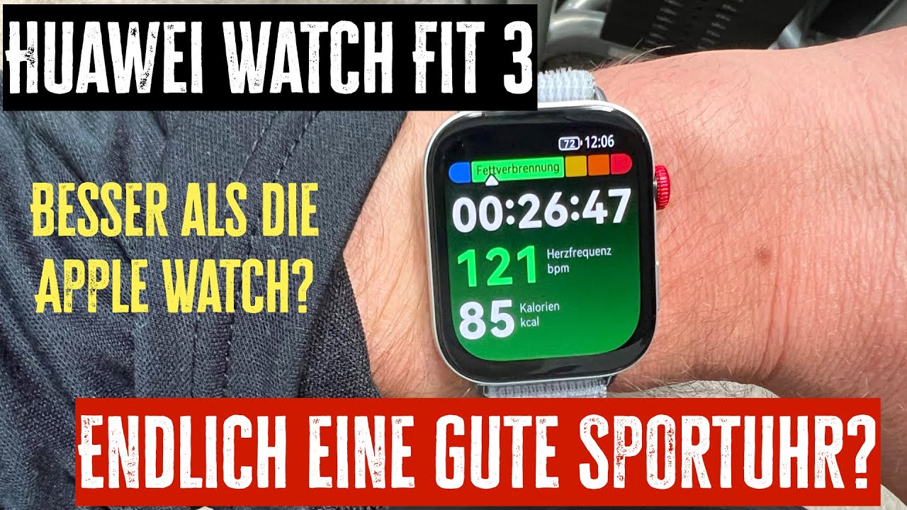 Huawei Watch Fit 3 Testbericht. Die Erste WIRKLICH Gute Smartwatch für Sportler?