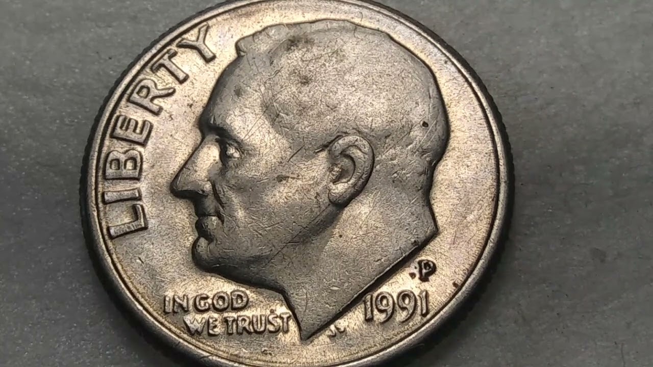 ABUSCARLO YA QUE  ES  MUY RARO. EL 10 CENTAVOS DE 1991.P. CON UN PRECIO. DE. 546. DOLARES