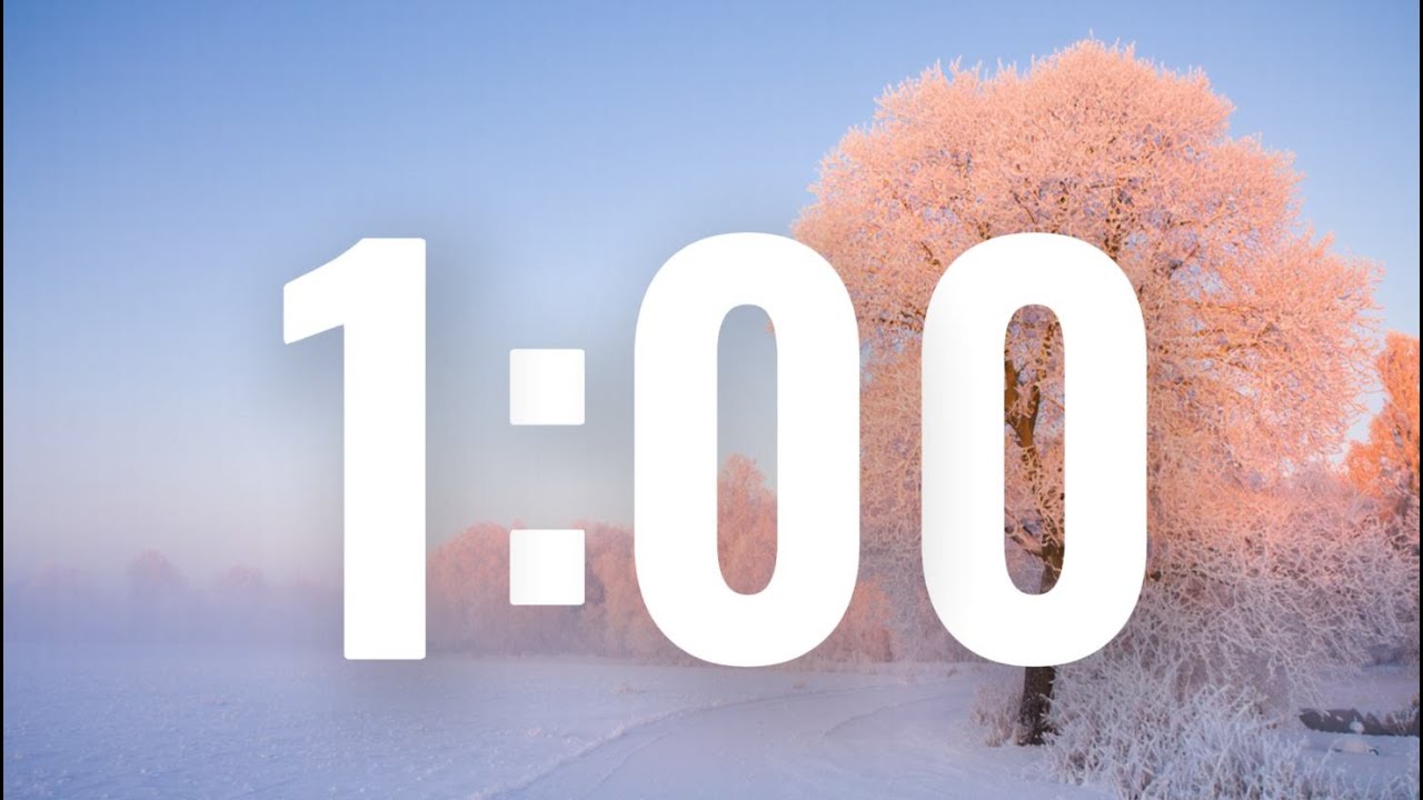 1 Minute Winter Timer with Relaxing Music