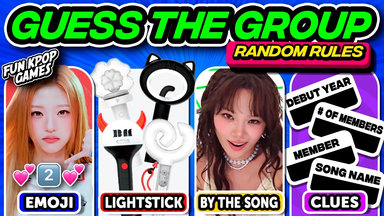⭐️🎲  GUESS THE KPOP GROUP BY ONE RANDOM RULE | KPOP QUIZ - FUN KPOP GAMES 2026