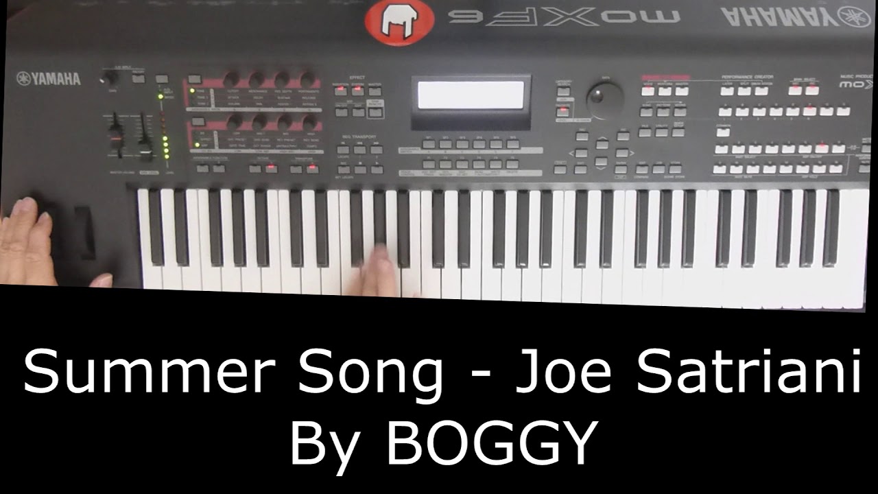 Summer Song by Joe Satriani : Lead Guitar played on Yamaha MOXF6 by BOGGY
