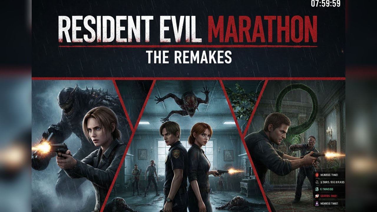 Resident Evil Remake Trilogy— Full Playthrough w/ Commentary