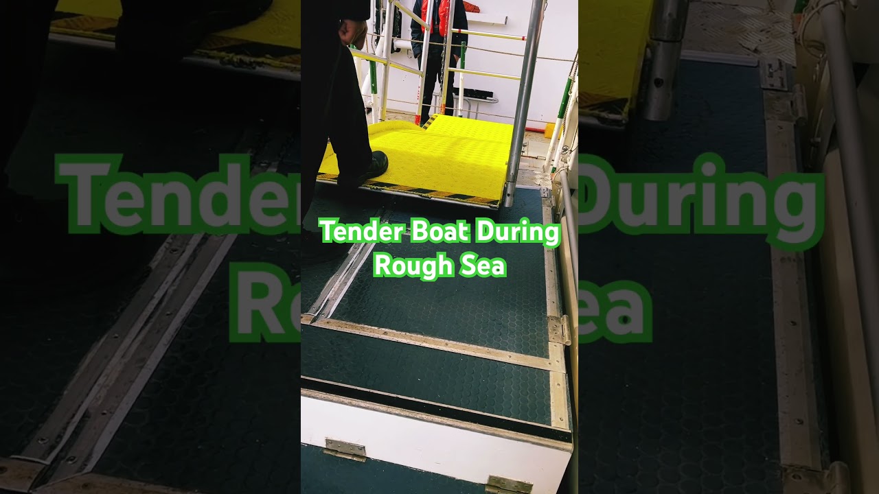 Calm Sea To a Sudden Rough Sea,Tender Boat Operation.#crewshiplife,#cruiseship ,#tenderboat,