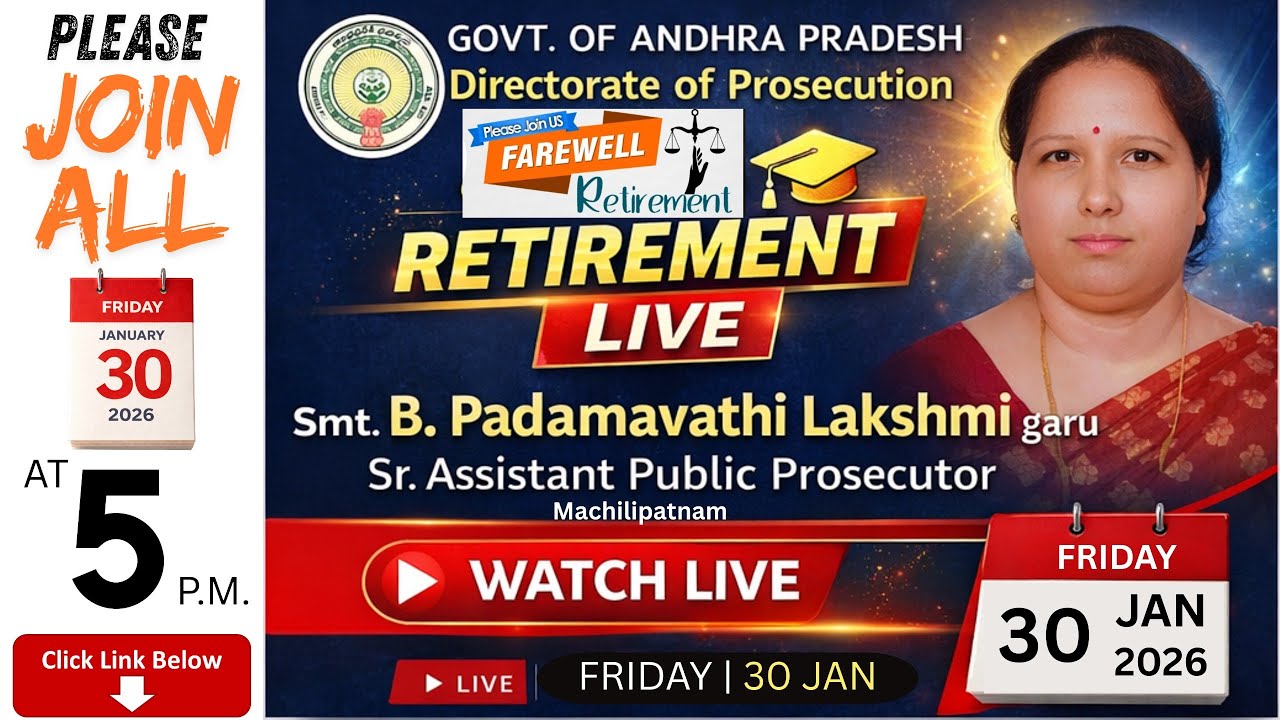 Retirement Farewell of Ms.B.Padmavathi Lakshmi SR. APP