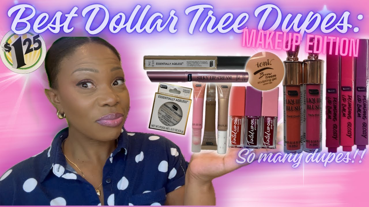 Best Dollar Tree Dupes Makeup Edition| High end beauty at a low cost| So many dupes    #fyp #beauty