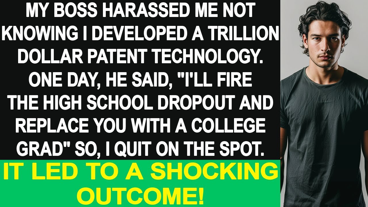 My boss harassed me who developed a trillion-dollar patent technology, saying 