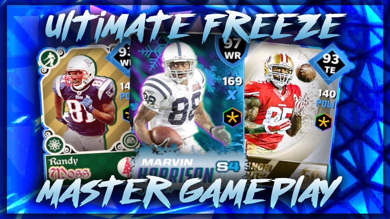 97 OVR UF MASTERS GAMEPLAY!! MADDEN MOBILE 21 ULTIMATE FREEZE GAMEPLAY!! MOSS, DAVIS TEBOW!!