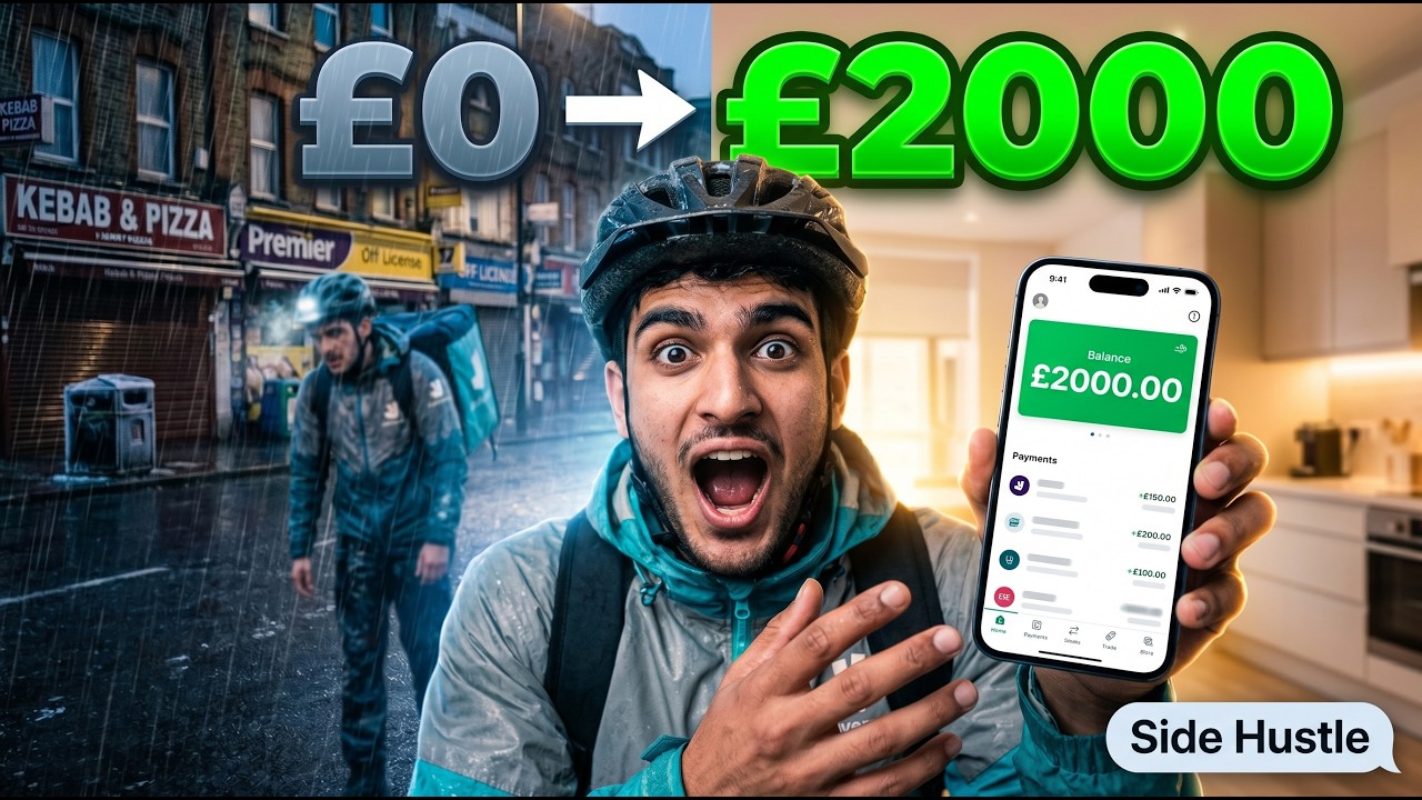 From Delivery Rider to &pound;2000/Month (UK Side Hustle Story)