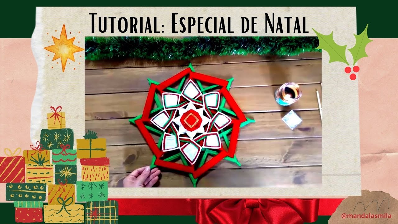 Tutorial Passo a Passo: Mandala Especial de Natal | Mila Mandalas