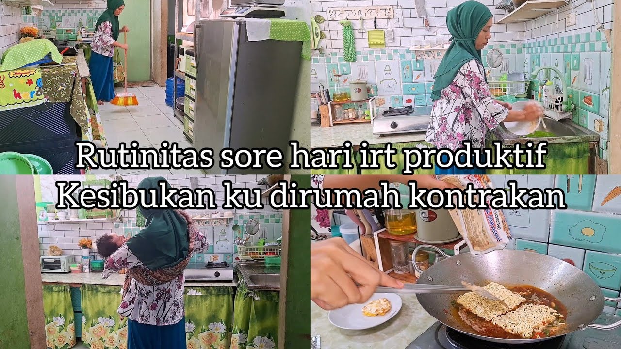 Rutinitas sore hari irt Produktif || Kesibukan ku dirumah kontrakan