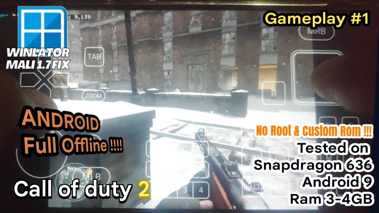 Call of duty 2 | Winlator Mali 1.7 Fix | Tested on Snapdragon 636 ,660