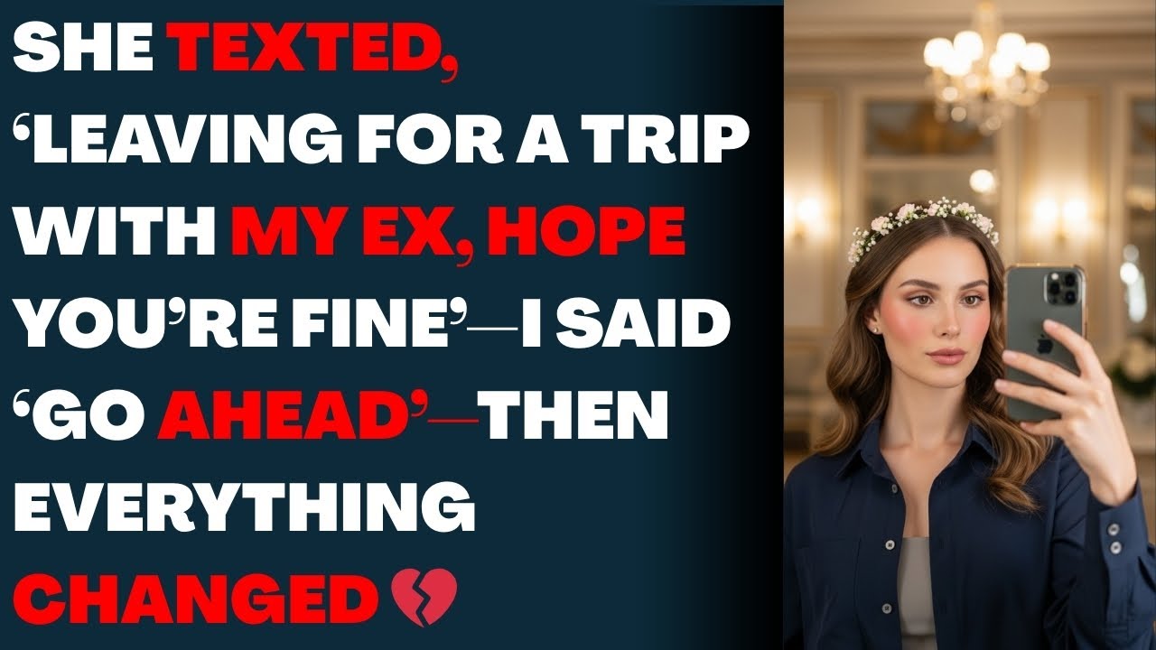 She Texted‘Leaving for a Trip with My Ex, Hope You’re Fine’I Said ‘Go AheadThen Everything Changed 💔