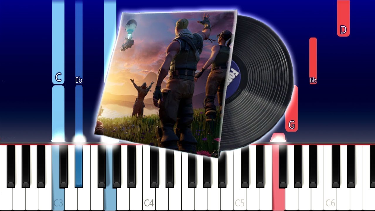 Fortnite The End Lobby Music (Piano Tutorial)