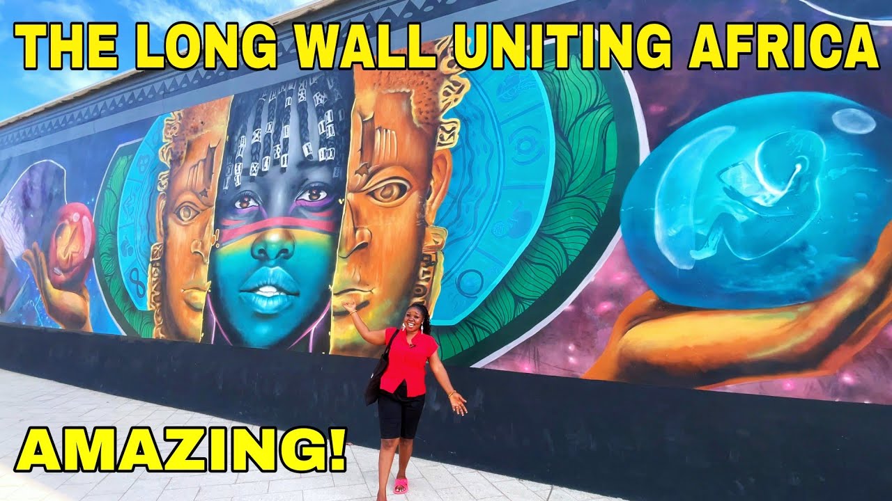 The Long Wall Uniting Africa In Cotonou Benin Republic