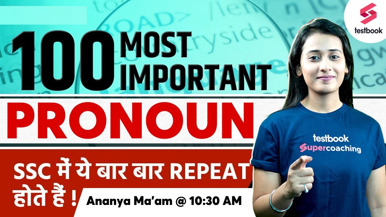 Pronoun For SSC | English | SSC CHSL | MTS English 2023 | SSC English By Ananya Ma'am