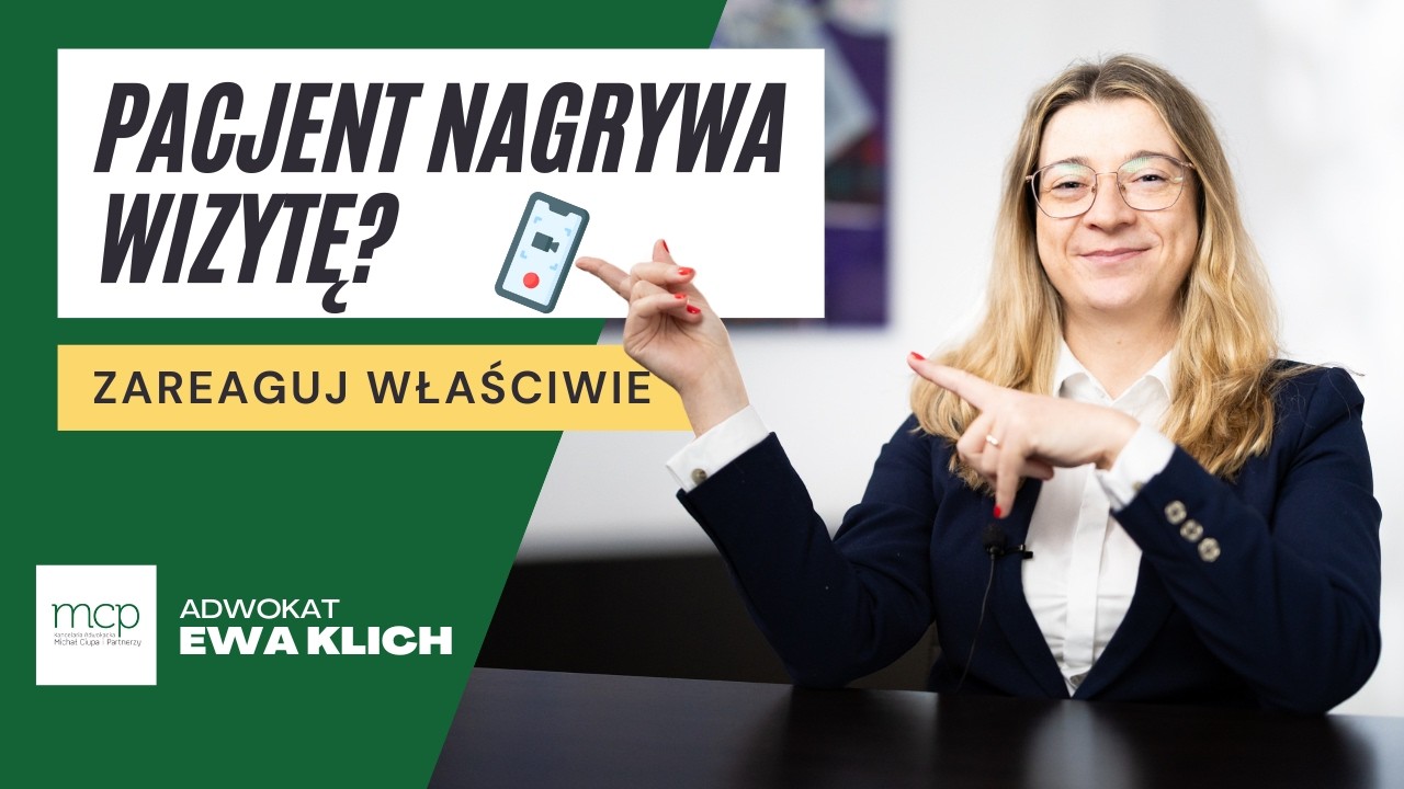 Czy pacjent MOŻE nagrywać lekarza? Prawnik wyjaśnia
