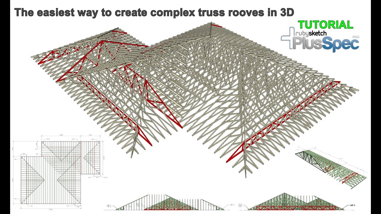The easiest way to create complex truss rooves Tutorial