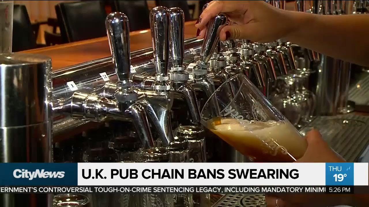 Business Report: U.K. pub chain bans swearing