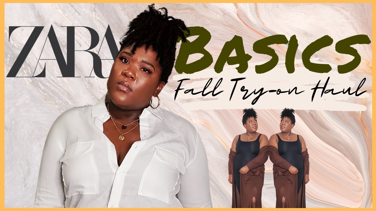 Fall ZARA Basics Try-on Plus Size Haul | Curvy Girls Autumn Essentials you Need Now!