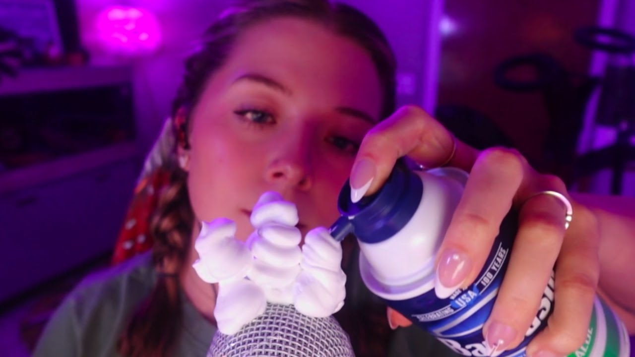 ASMR Shaving Cream on the Microphone: Intense ASMR Noises