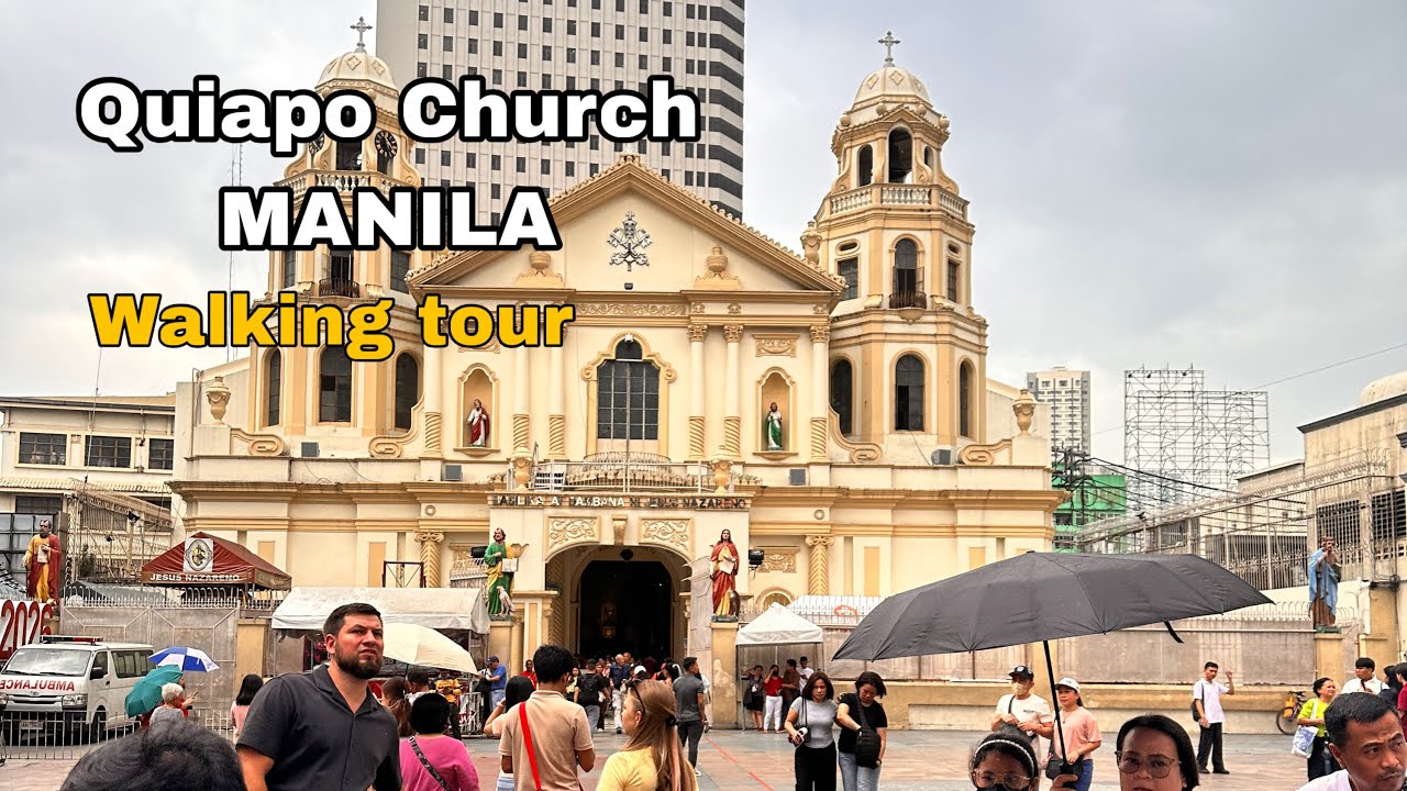 Exploring QUIAPO Church: plaza miranda & Market | Walking Tour in Quiapo 🇵🇭