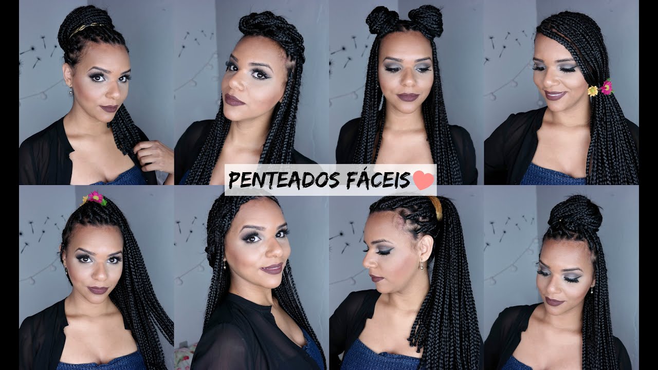 Penteados com Box Braids - Canekalon | Jéssica Gomes