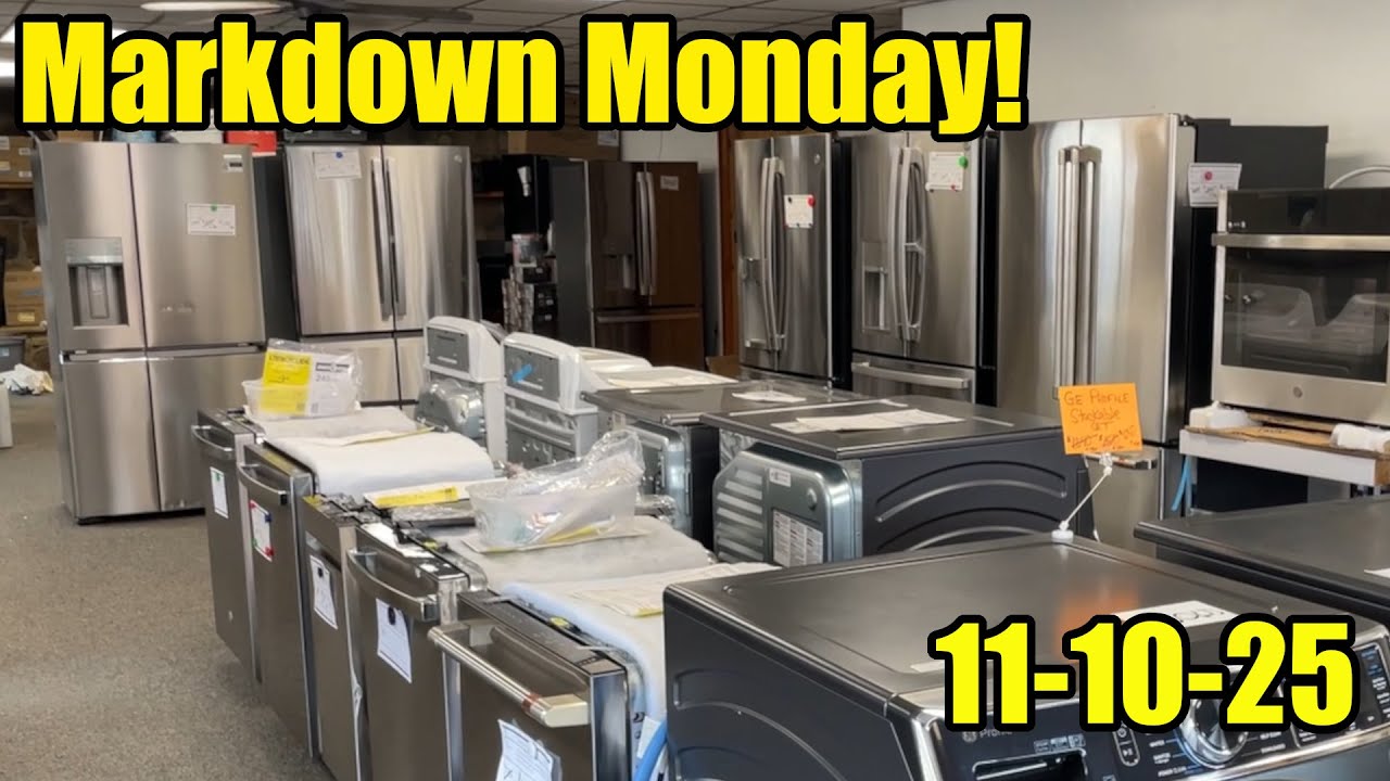 Markdown Monday video, 11-10-25.  Check out the newest Scratch & Dent Appliances at The Lucky Penny!