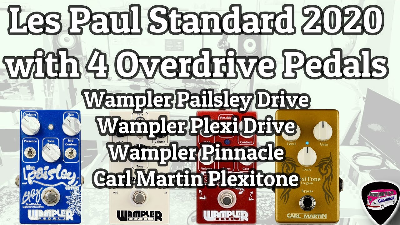 Les Paul Standard 2020 with 4 Overdrive Pedals Demo