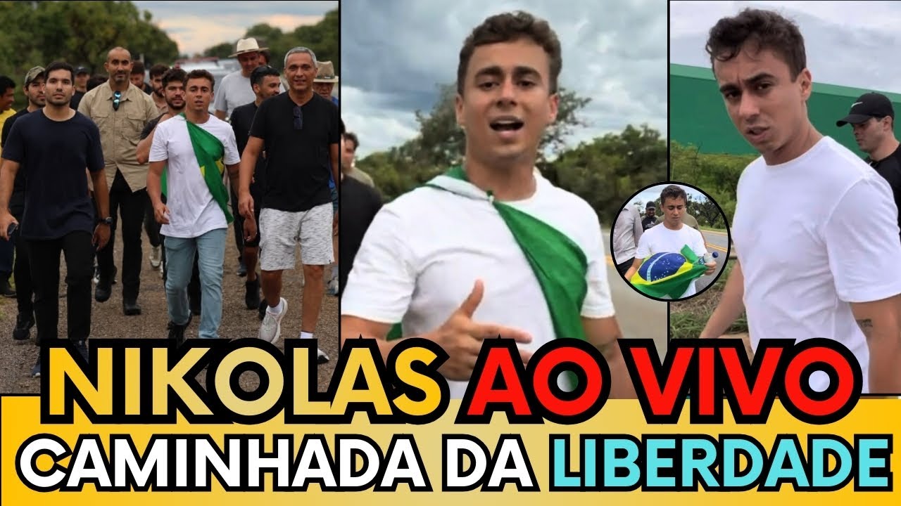 🚨AO VIVO: NIKOLAS CAMINHANDO DE MINAS ATÉ BRASÍLIA EM FORMA DE PROTESTO “CAMINHADA PELA LIBERDADE”