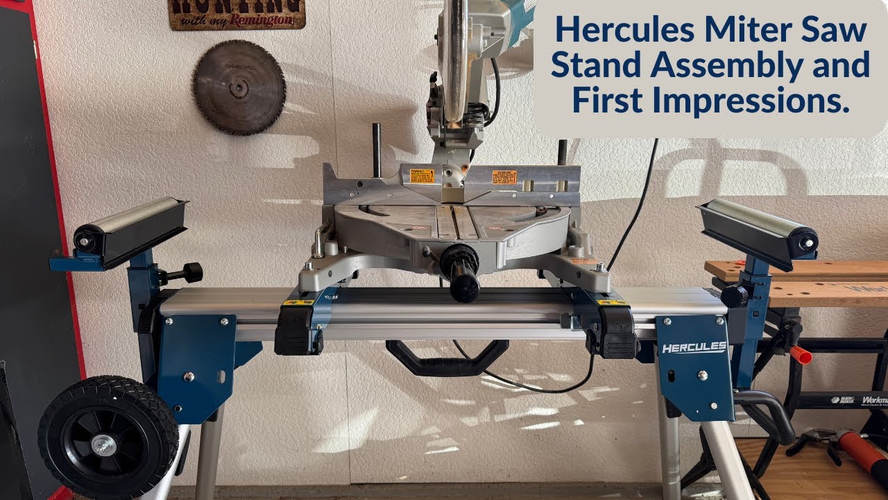 Hercules miter saw stand assembly and first impressions