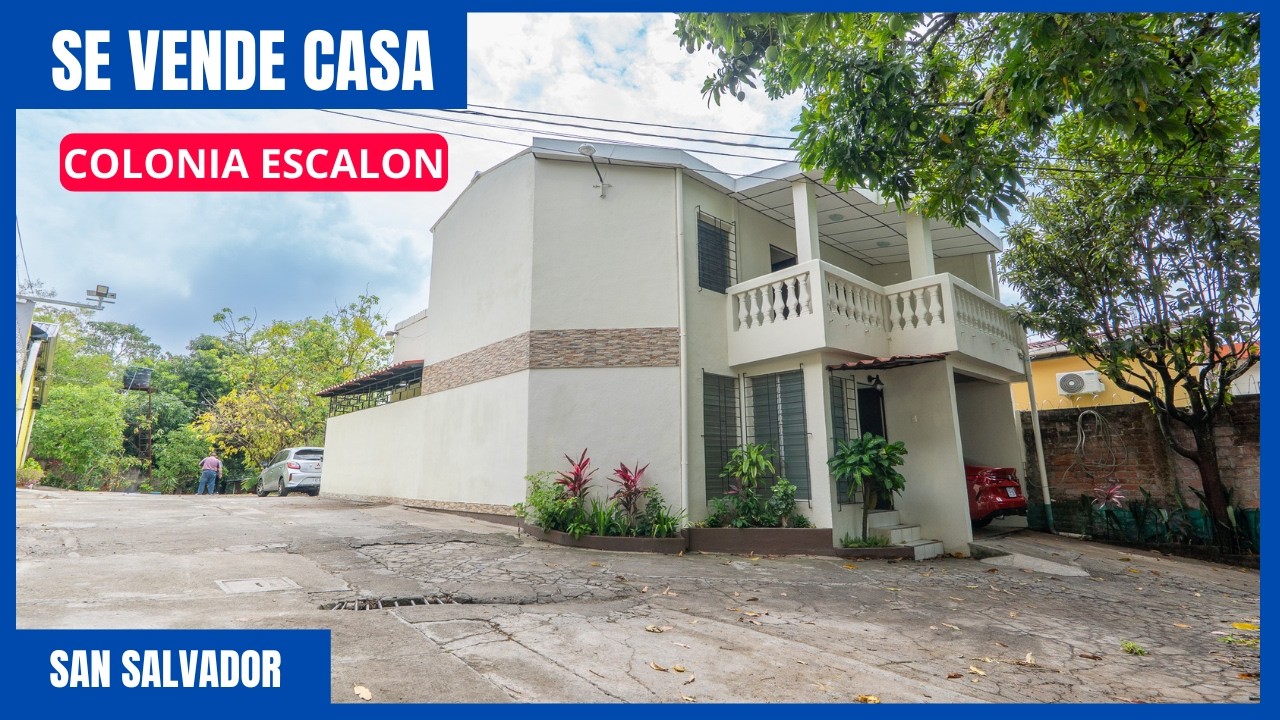 SE VENDE CASA Y TERRENO EN SAN SALVADOR / COLONIA ESCALON
