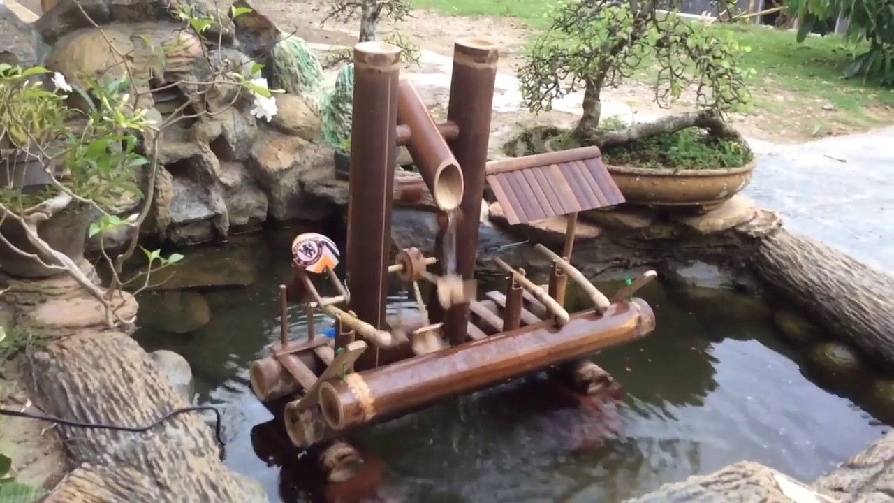 Cara Membuat Kincir Air dari Bambu Bunyi Tik Tak Tok