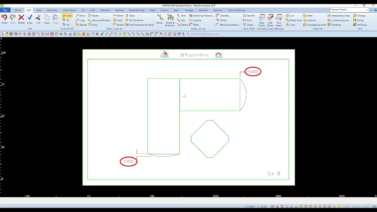 AlphaCAM Drawing Tutorial 2 - "Counter Tops"