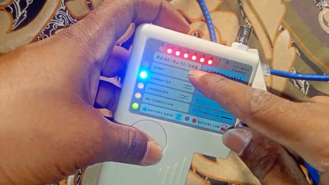 Cable Tester - Cat6 Repair - Wifi Networking - Muneer IT Expert - Repair Internet Wire Free in Urdu