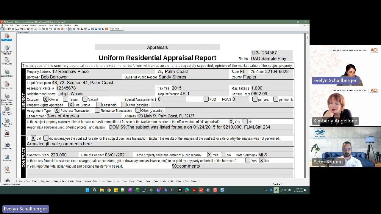 [HD] What's Next for Appraisal: From Forms to Reports: Understanding the UAD 3.6 Shift
