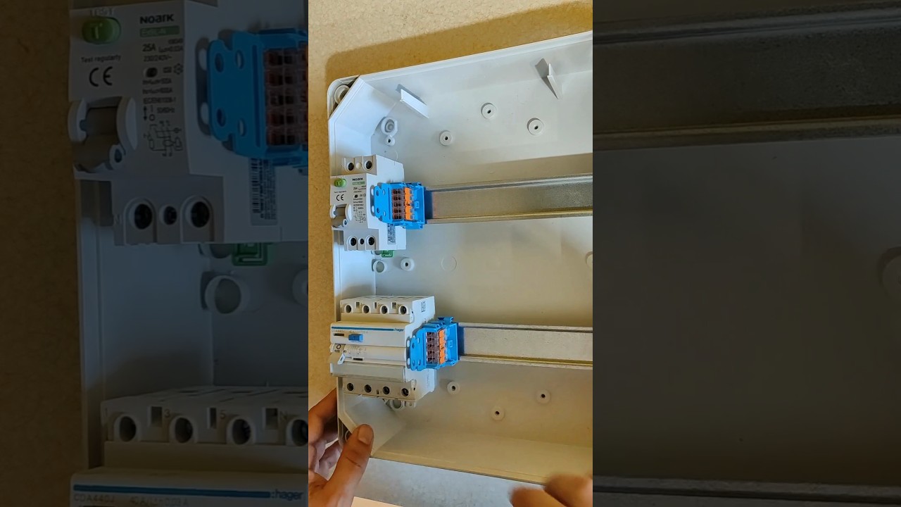 Złączka wago 221 jako blok rozdzielczy dla przewodu neutralnego z RCD⚡ #elektryk #wago #rcd #rcbo