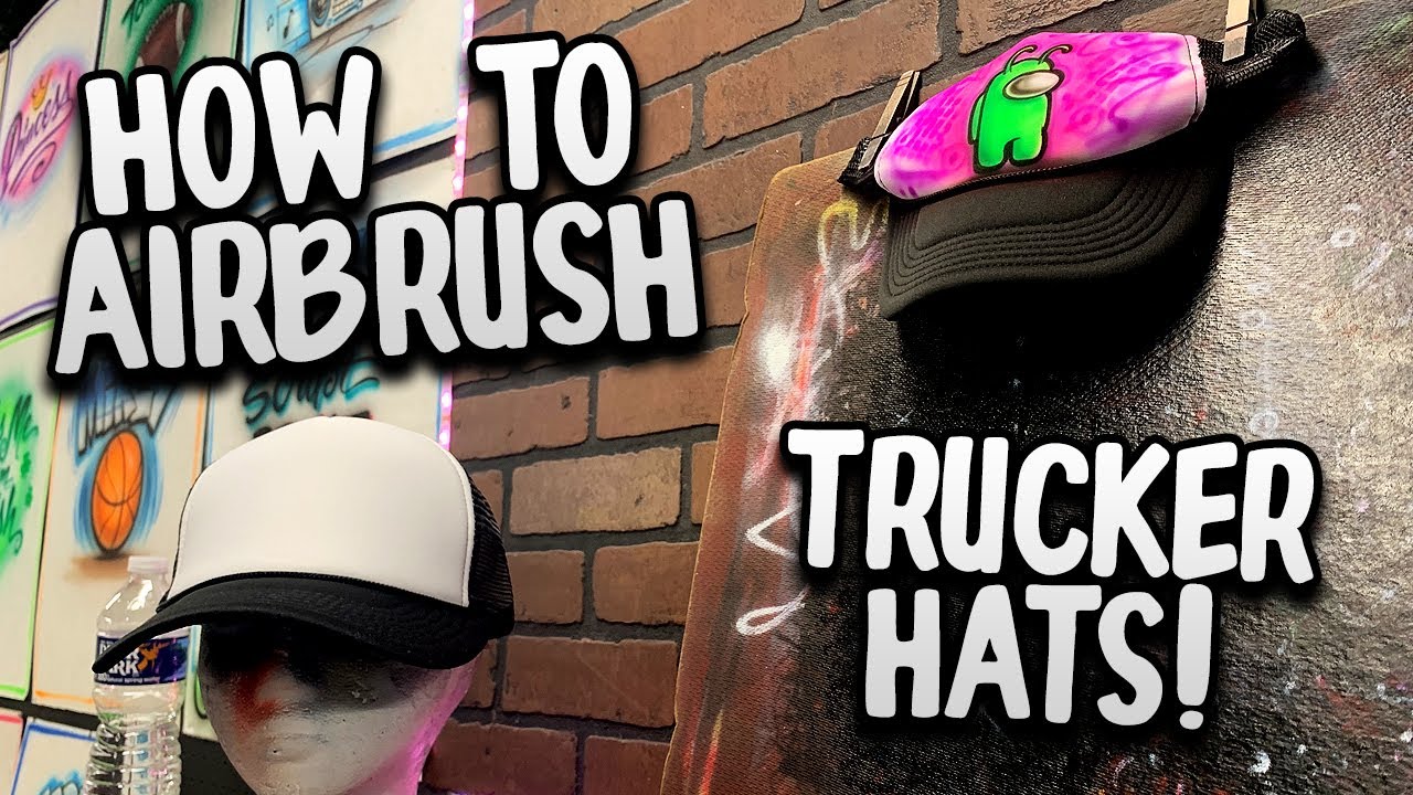 How To Airbrush Trucker Hats!