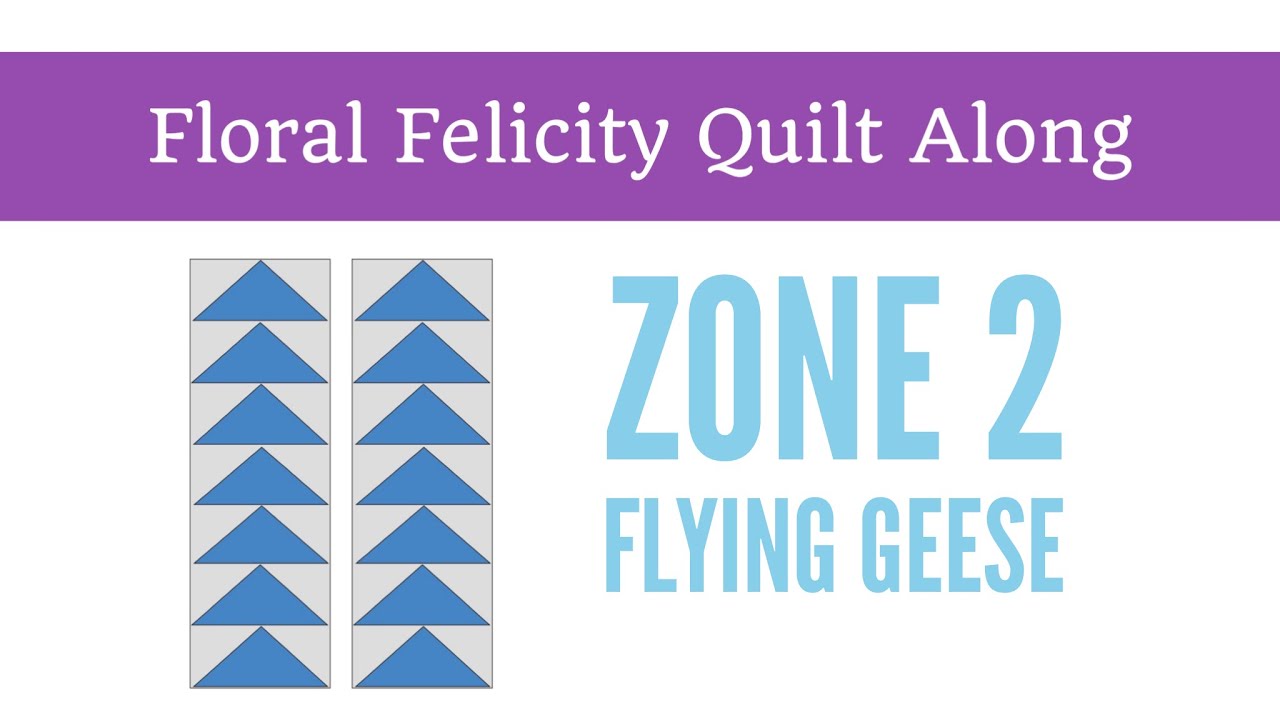 Floral Felicity Zone 2 Flying Geese