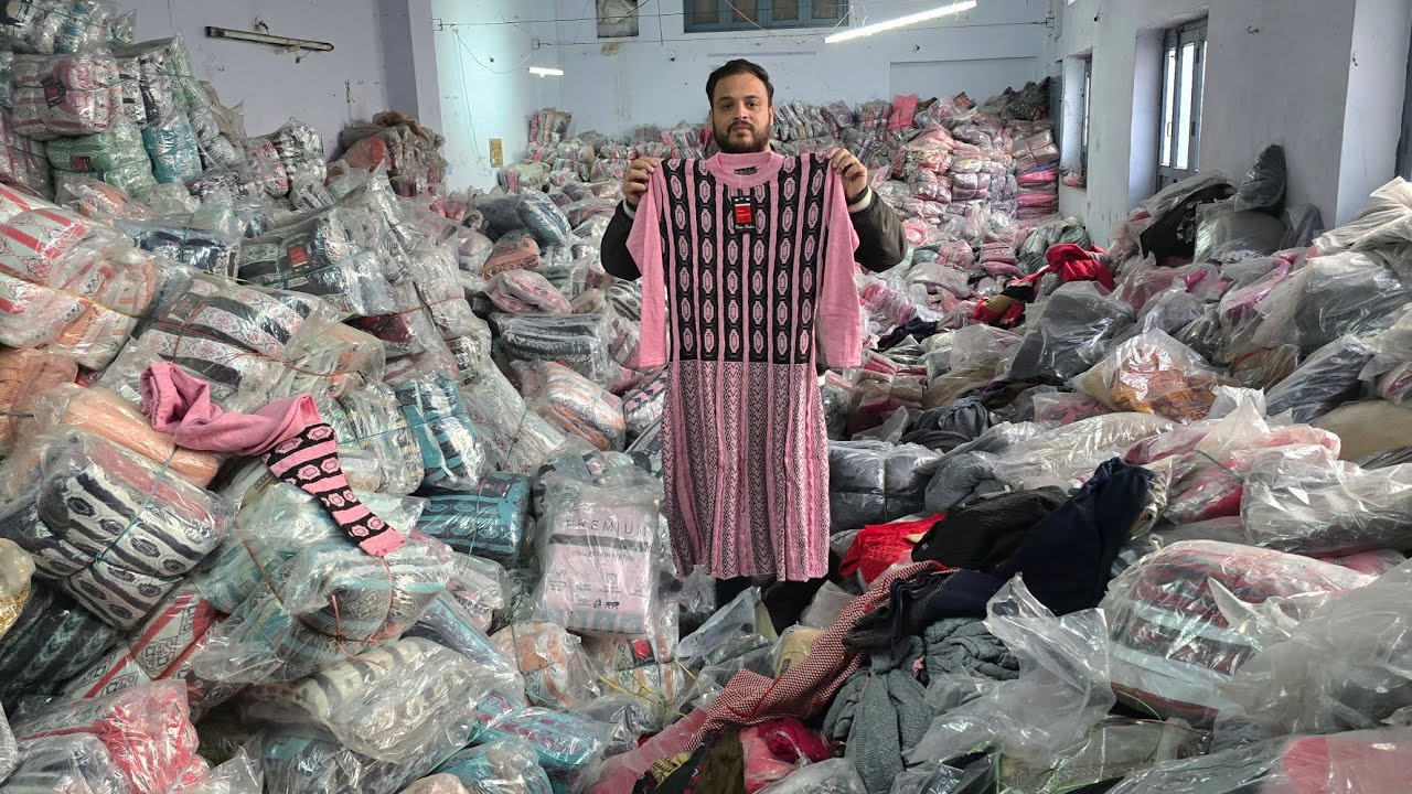 🇮🇳 Woollen Kurtis Factory Ludhiana || Women's Sweaters & Cardigans / Ludhiana Wholesale Market