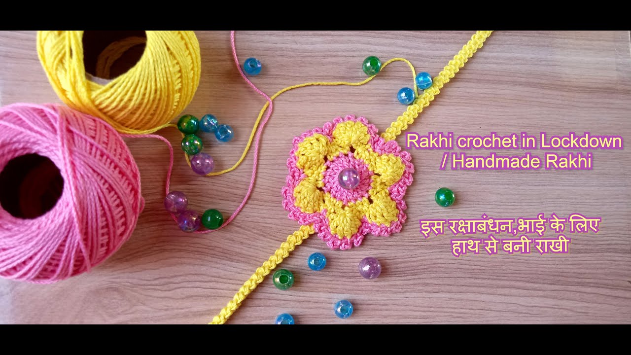 tutorial 126- Rakhi Crocheting/ भाई के लिए हाथ से बनी प्यारी राखी