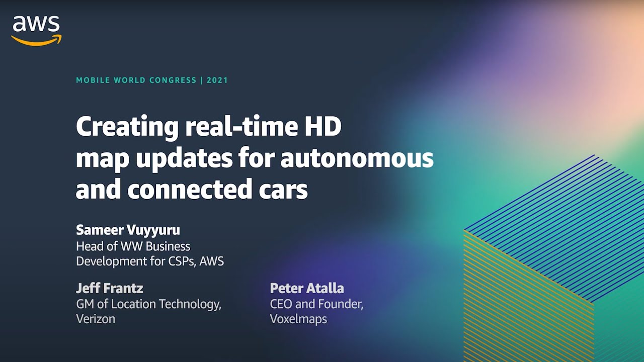Real-time HD Maps for Autonomous Vehicles by Voxelmaps Powered by AWS & Verizon
