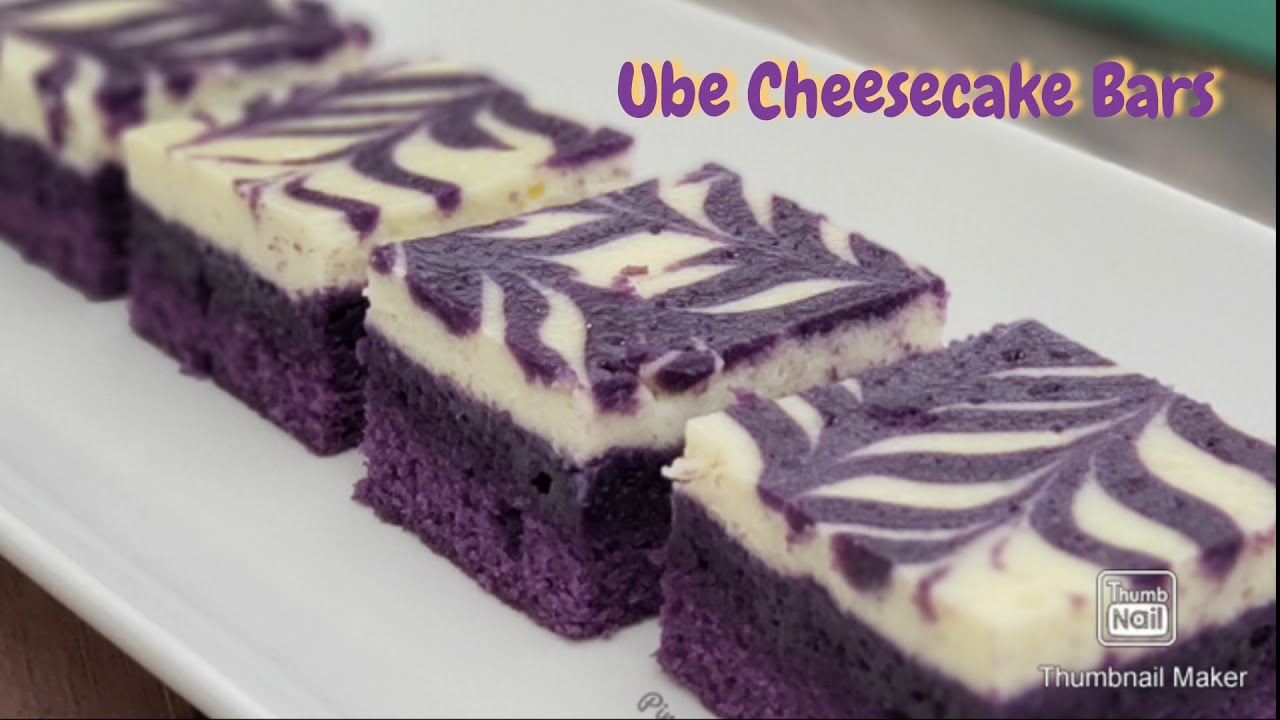 Ube Cheesecake Bars