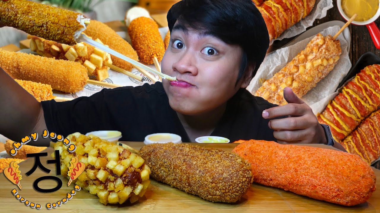 KOREAN CORN DOG MUKBANG FULL MOZZA!! + RUNNING MAN Q&A
