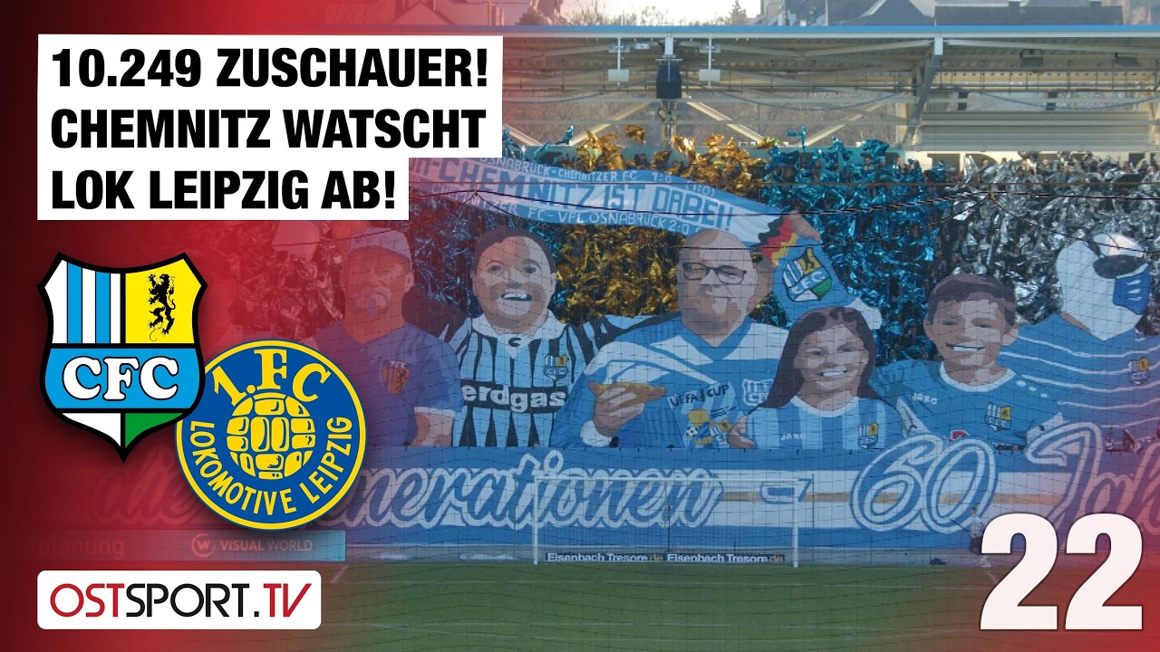 10.249 Zuschauer! Chemnitz watscht Lok ab! Chemnitzer FC - Lok Leipzig | Regionalliga Nordost