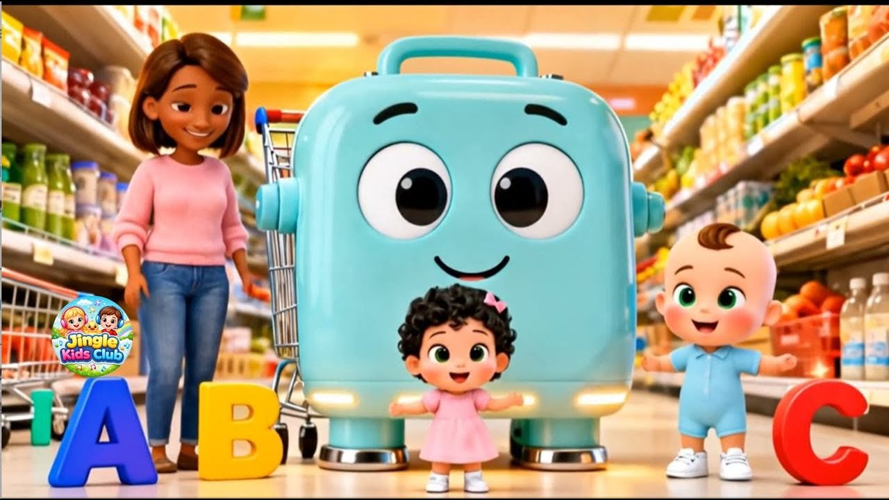 Learn ABCs with Food 🛒  Alphabet Shopping Song | Jingle kids cl