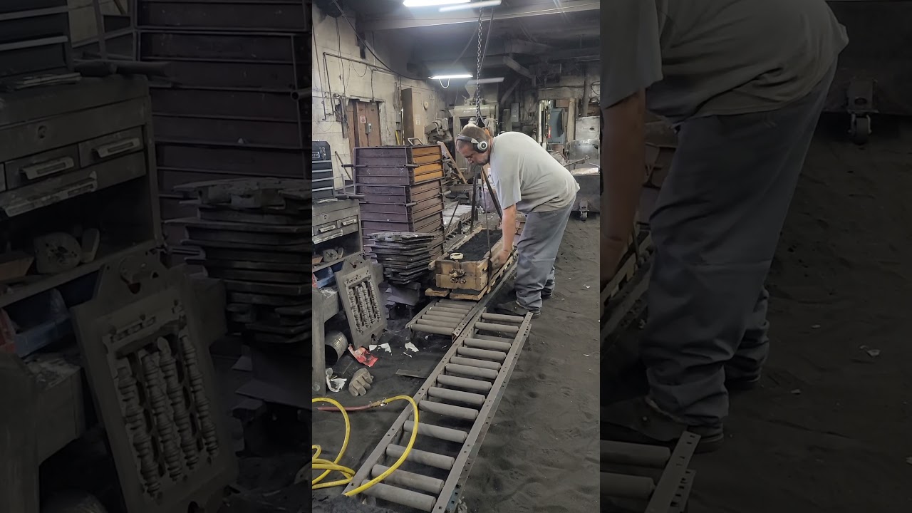 Harris Manufacturing green sand casting Aluminum rail post