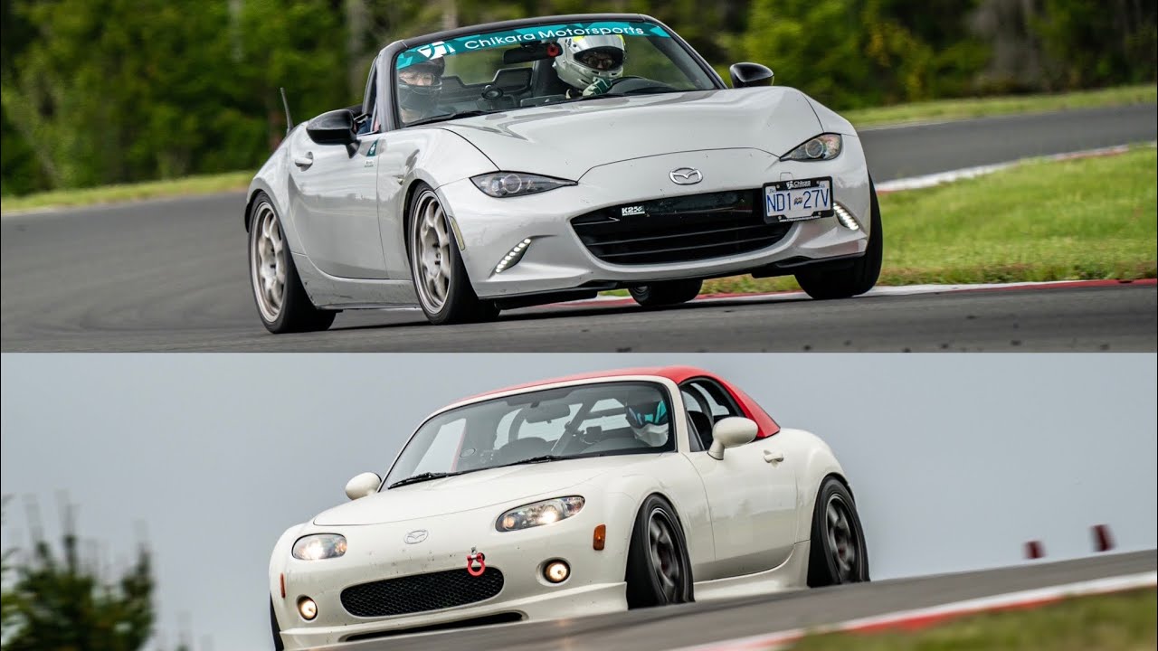 NC1 vs ND1 Miata Track Battle