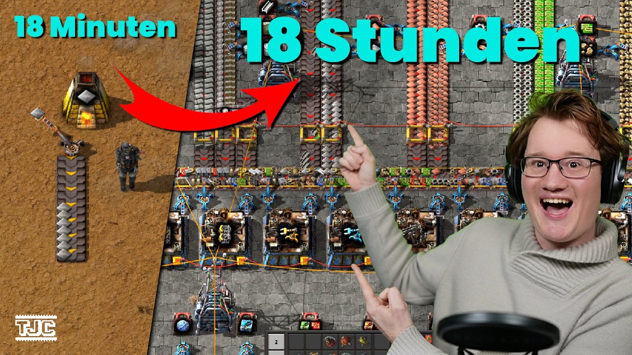 ⚠️ACHTUNG: Dieses Spiel macht s&uuml;chtig! Ich habe 18 Stunden FACTORIO gespielt und DAS ist passiert
