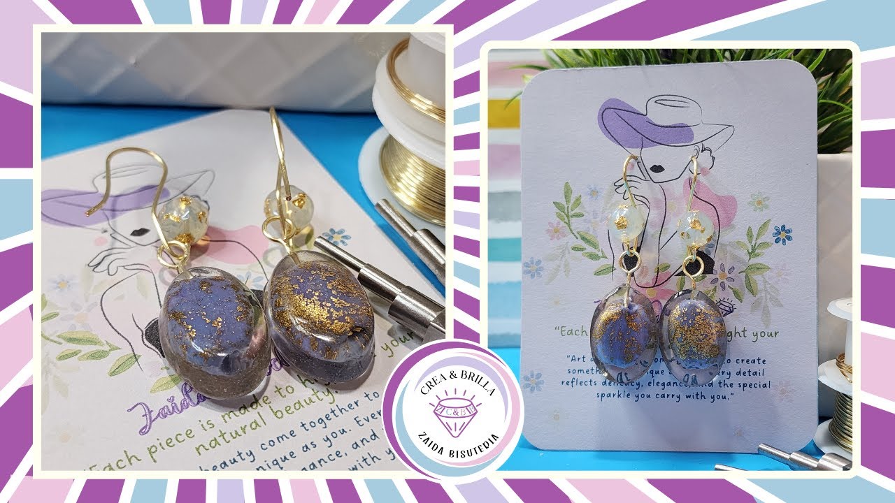 How to Make UV Resin Earrings | Cómo hacer pendientes de resina uv