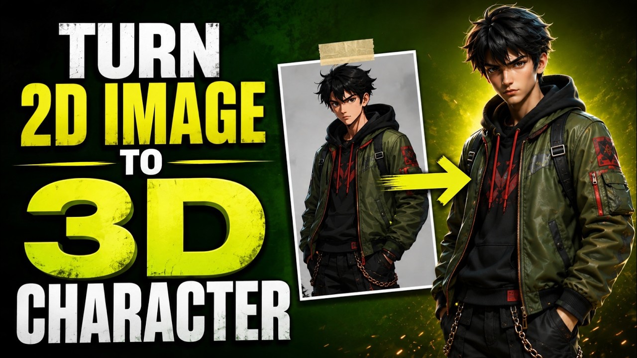 I Turned One Image Into a Realistic 3D Character With AI in Minutes | V2Fun Tutorial